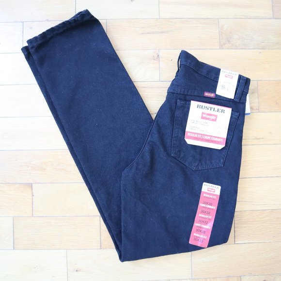 NWT Wrangler Rustler Black Straight Leg Jeans, Size 30 - Picture 3 of 15
